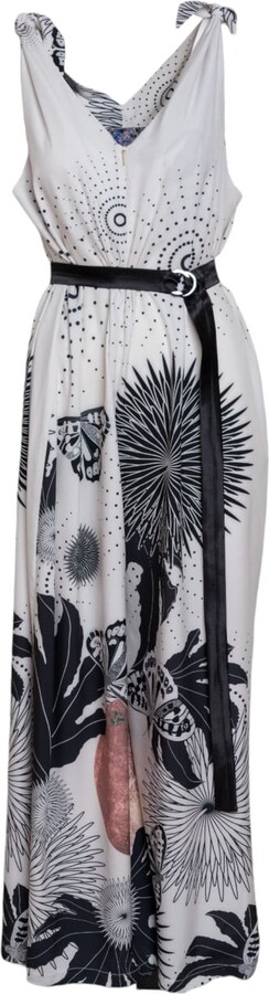 Artista Neutrals / Black Epic Palazzo Leg Jumpsuit