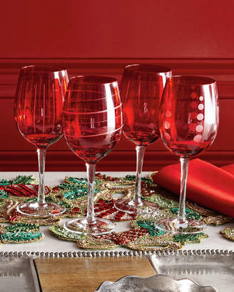 Mikasa Cheers Ruby Wine Glasses, 4-Piece Set
