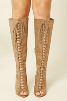Thumbnail for your product : Forever 21 Faux Suede Knee-High Stilettos
