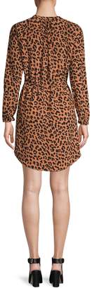 Rails Cheetah-Print Button-Front Dress