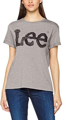 Lee Women's Logo Tee Short Sleeve T-Shirt,S (Manufacturer Size: S)