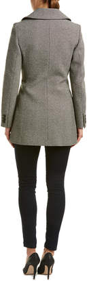 Karen Millen Tailored Reefer Wool Coat