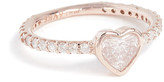 Thumbnail for your product : Shay 18k Gold Solitaire Heart Pinky Ring