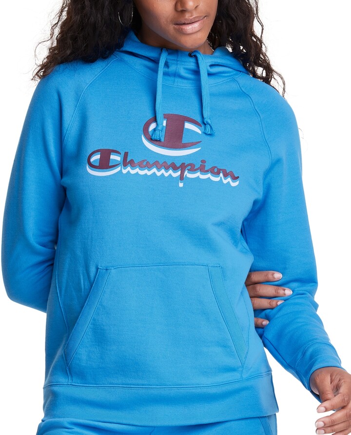 Champion Women's Powerblend Graphic Hoodie - ShopStyle