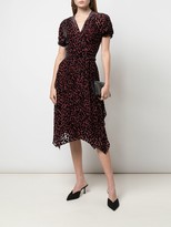 Thumbnail for your product : Dvf Diane Von Furstenberg Katherine velvet burnout wrap dress