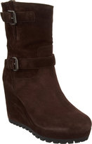 Thumbnail for your product : Prada Linea Rossa Wedge Moto Ankle Boot