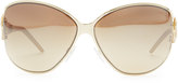 Thumbnail for your product : Roberto Cavalli Bellatrix Round Jeweled Snake-Temple Sunglasses, Rose/Brown