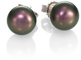 Thumbnail for your product : Majorica 10MM Grey Pearl Stud Earrings