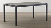 Thumbnail for your product : Crate & Barrel Grey Glass Top/ Dark Steel 48x28 Base Parsons High Dining Table