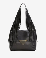 Thumbnail for your product : Sara Battaglia Teresa Fringe Shoulder Bag: Black