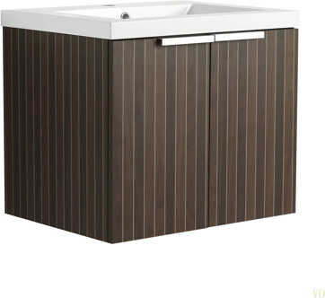 VODYXSEP 24 Inch Bathroom Cabinet With Resin Sink,Soft Close Doors,Float Mounting Design, For Small Bathroom