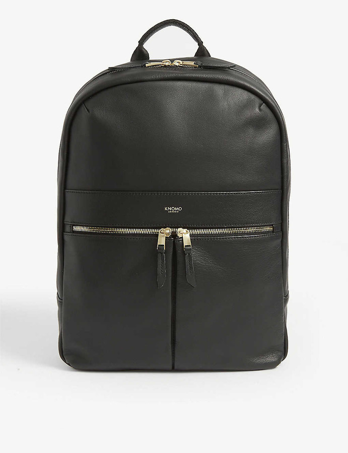 Knomo Mayfair Beauchamp leather and nylon backpack ShopStyle