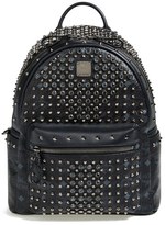 Thumbnail for your product : MCM 'Studded - Small' Coated Canvas Backpack