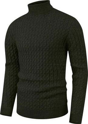 Turtle Neck Tops For Men Kallspin Men's Turtleneck Sweaters Wool
