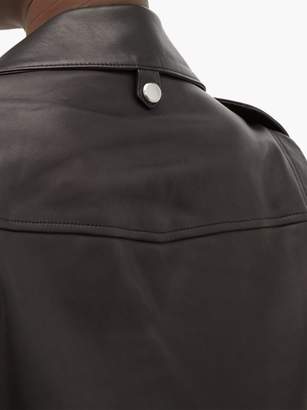 Frame Leather Biker Jacket - Womens - Black