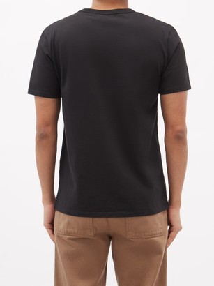MAISON KITSUNÉ Palais Royal-print Cotton-jersey T-shirt - Black