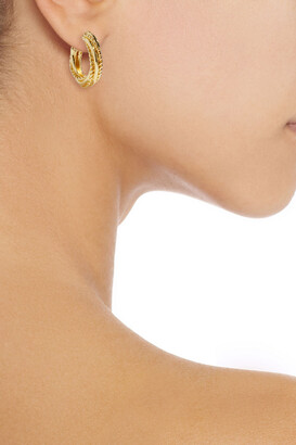 Ben-Amun 24-Karat Gold-Plated Hoop Earrings
