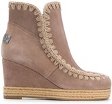 Thumbnail for your product : Mou Wedge Heel Ankle Boots