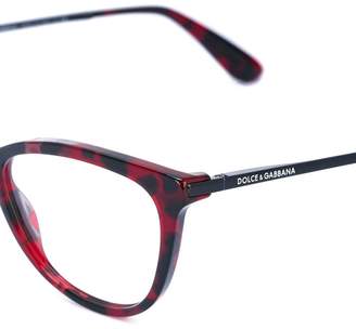 Dolce & Gabbana Eyewear cat eye frame glasses