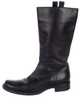 Thumbnail for your product : Prada Leather Mid-Calf Boots