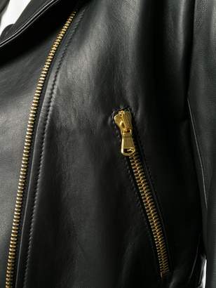 Moschino off-center zipped jacket
