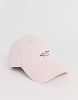 Thumbnail for your product : Hollister icon logo dad baseball cap in pink