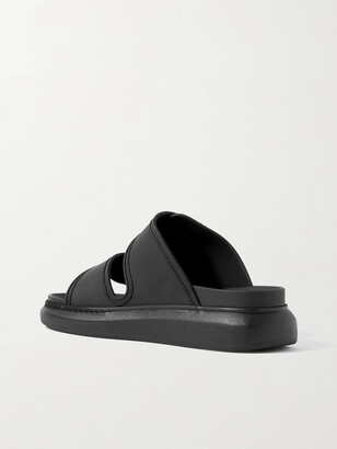 Alexander McQueen Rubber Exaggerated-sole Sandals - Black