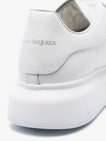 Thumbnail for your product : Alexander McQueen White and Silver Tone Oversized sneakers