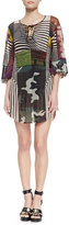 Thumbnail for your product : Jean Paul Gaultier Optical Tulle-Overlay One-Piece