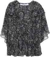 Thumbnail for your product : IRO Date Ruffled Printed Crepe De Chine Blouse