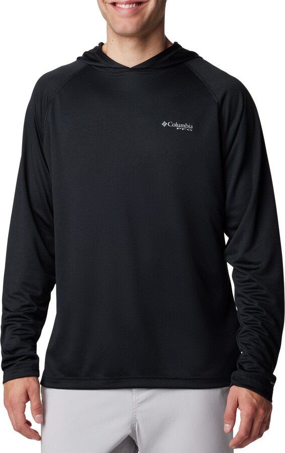 Columbia Men's PFG Solar Stream Hoodie, Small, Black
