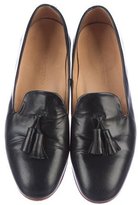 Thumbnail for your product : Dieppa Restrepo Leather Round-Toe Loafers