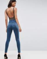 Thumbnail for your product : ASOS Design Rivington High Waisted Jeans In London Blue