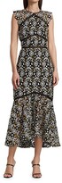 Thumbnail for your product : ML Monique Lhuillier Sleeveless Embroidered High-Low Dress