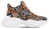 Thumbnail for your product : Jeffrey Campbell 40mm Python Print Leather Sneakers