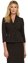 Thumbnail for your product : Tahari by Arthur S. Levine Tahari by ASL Shadow-Stripe Skirt Suit