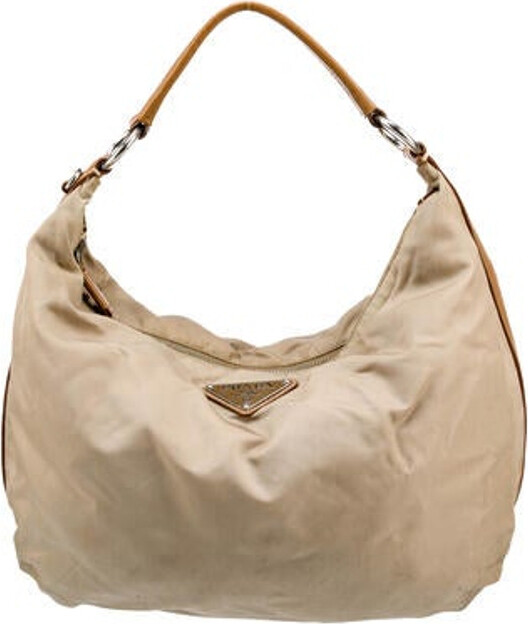 Prada Vintage Tessuto & Spazzolato Shoulder Bag - ShopStyle