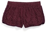 Thumbnail for your product : Mia Chica Lace Running Shorts (Big Girls)