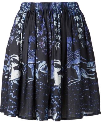 Lanvin animal print skirt