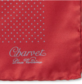 Thumbnail for your product : Charvet Polka-Dot Silk Pocket Square