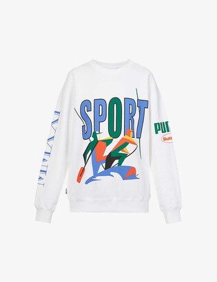Puma x Butter Goods Sport cotton-jersey sweatshirt - ShopStyle Activewear  Tops