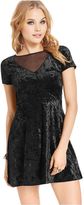 Thumbnail for your product : One Clothing Juniors' Velvet Illusion Dress