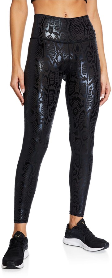black snakeskin pants
