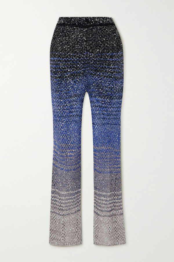 missoni crochet pants