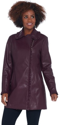 dennis basso leather jacket