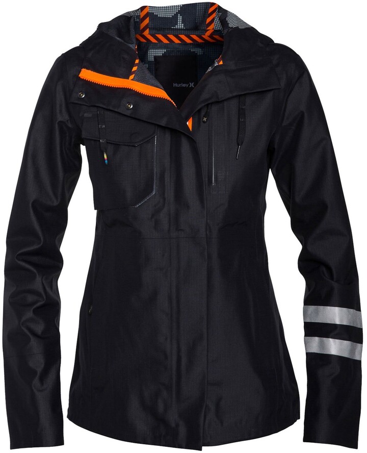 hurley rain jacket womens