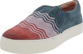 Thumbnail for your product : Frye Lena Wave Womens Suede Textured Slip-On Sneakers