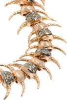 Thumbnail for your product : Hampton Sun Daniela Villegas Centipede Queen 18-karat rose gold diamond necklace