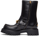 Thumbnail for your product : Gucci Black Horsebit Ankle Boots