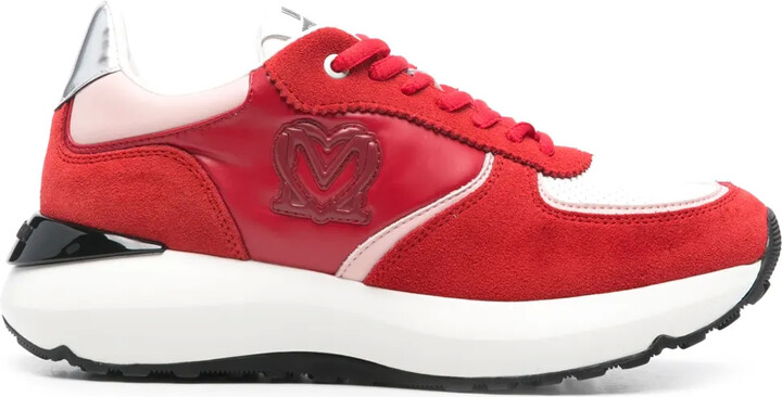Love Moschino Logo-Embossed Sneakers